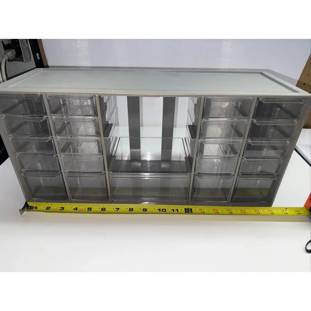 Akro-Mils 26 Drawer Plastic Small Parts Storage Cabinet Gray Model 10-136